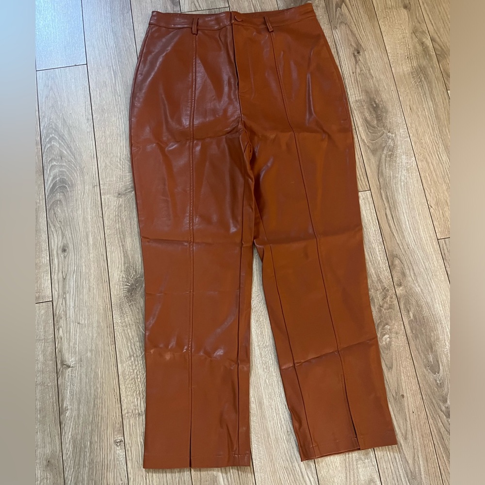 Large Brown Leather Pants from Lane 201